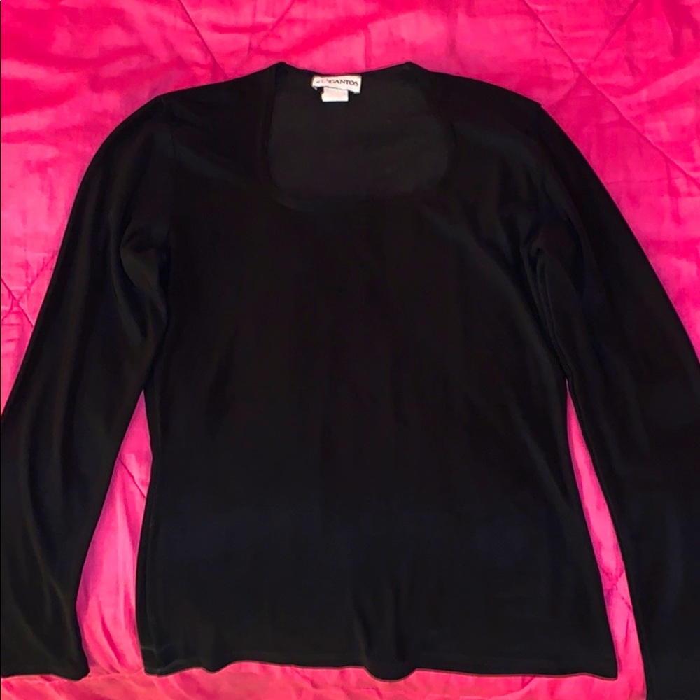 Black long sleeve top